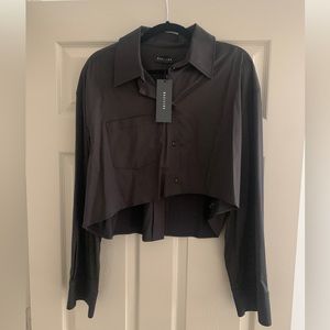 Bazilika oversized crop shirt